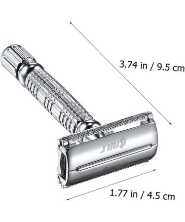 Frcolor 3-in-1 Manual Razor - Butterfly Open Safety Razor for Men | Double-Edged Face & Beard Shaving Tool - International Shipping Available - Buy Online on GoSupps.com