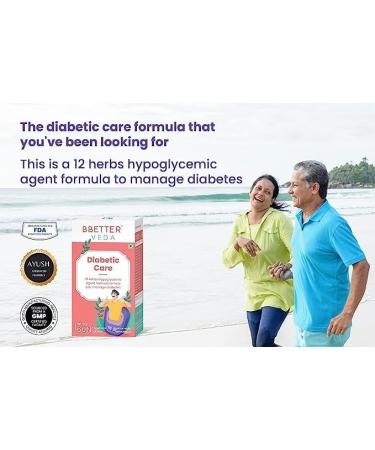 Diabetic Care - Natural 12 Herb Formula for Managing Diabetes and Blood Glucose Levels - 60 Veg Capsules - Buy Online on GoSupps.com