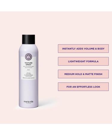 Maria Nila Texture Spray 250 ml Hold 2/5 Moisturizing & provides Instant Volume and Texture 100% Vegan & Sulfate/Paraben free - Buy Online on GoSupps.com