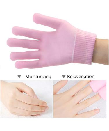 Pinkiou Moisturizing Gloves for Dry Hands | Cotton Silicone Gel Inside | Overnight Hand Treatment | Softening and Moisturizing | Pink - Buy Online on GoSupps.com