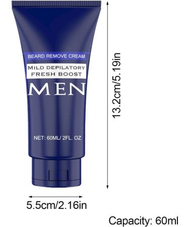 Depilatory Body Cream - 60 ml Effective Painless Soothing Depilatory Gel Hair Removal for Sensitive Skin Types Arms Legs Back Torso Intimate Area - Buy Online on GoSupps.com