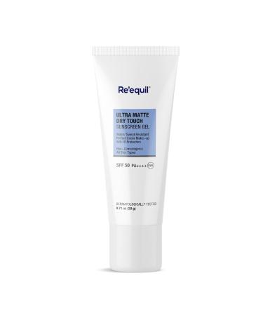 Reqvil Ultra Matte Dry Touch Sunscreen Gel Spf 50 Pa++++ Water Resistant 20G | 0.70 Ounce.