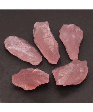 Gift for Family 100G Natural Raw Pink Rose Quartz Crystal Rough Stone Specimen Crystal Love Natural Stones and Minerals Fish Tank Stone Lucky Stone 2-4pcs - Buy Online on GoSupps.com