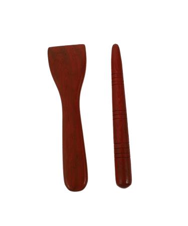 Lurrose 2st acupuncture point scrap for the face foot handmade wooden stick massage device made of wood suchy board made of jade visual massage-scratch mercy trigger Vietnamese rosewood