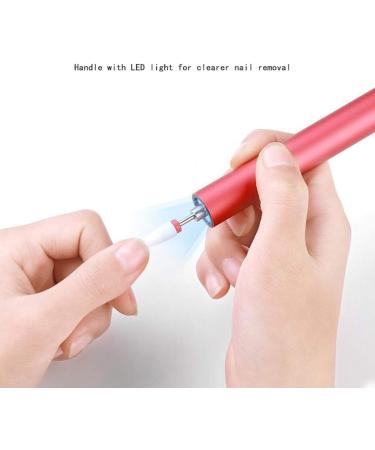Portable Electric Nail Drill Professional Chargeable Efile for Acrylic Gel Nails Polishing Shape Tools Nail Brush Nail Buffer Manicure Pedicure Polishing Tools Pink - Buy Online on GoSupps.com