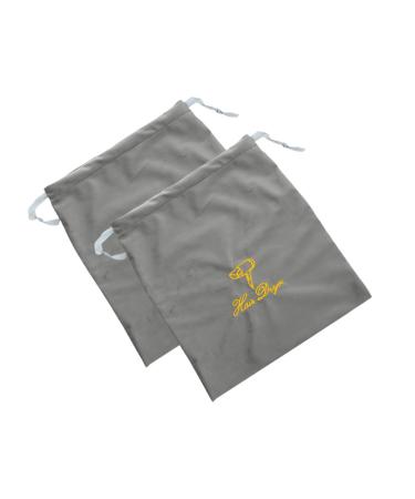 Mikinona Hair Dryer Bag 2pcs Hair Dryer Storage Bag Travel Hair Dryer Hair Dryer Drawstring Bags Carry Bag Classic Blow Dryer Bag 30.00X25.00X0.50CM Grey
