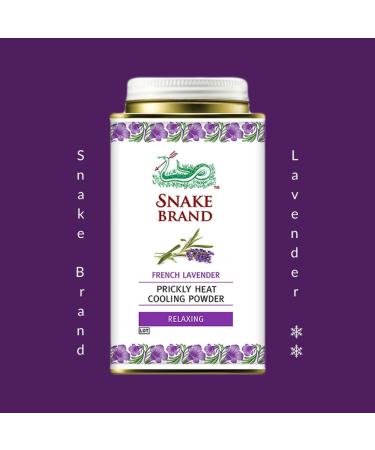 SNAKE BRAND Prickly Heat Cooling Body Powder 140g (Relaxing Lavender Pack of 2) Relaxing Lavender 140 g (Pack of 1) - Buy Online on GoSupps.com