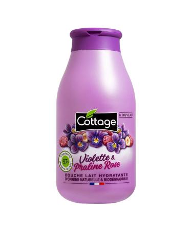 Cottage Shower Gel moisturizing milk 97 ingredients of natural origin 250 ml made in France violet and pink praline