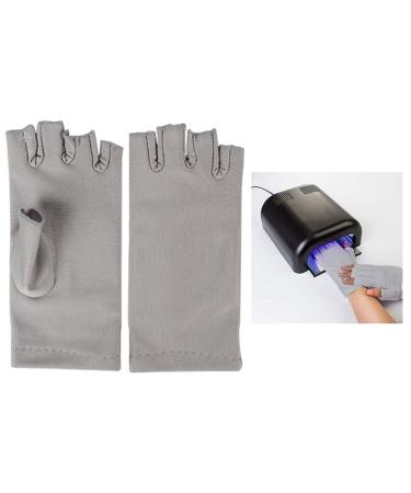 Nail Dryer Anti UV Protection Gloves Led Lamp Radiation UV Shield Fingerless Gloves Nail Art Dryer Tools for Salon Home 1 Pair Black Nail Gloves - Buy Online on GoSupps.com