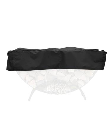 Montesy Upgrade Firewood Log Rack Cover 2100D Oxford Heavy Duty Waterproof Outdoor- For Cover For Protect Black