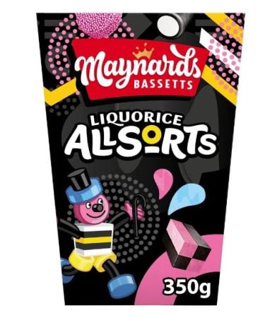 3 x Maynards Bassetts Liquorice Allsorts Sweets Carton 350G Delicious Tasty And Twisty Treat Gift Hamper For Birthday Christmas Easter Sold By Kidzbuzz