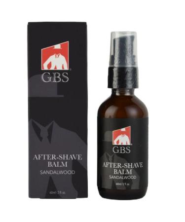 G.B.S Aftershave Balm (Sandalwood) 2OZ - A Classic Barbershop Post Shave Balm for Modern Men - Rejuvenates Dry Skin Replenishes Nutrients into Face Helps Razor Irritation and Ingrown Hairs Sandalwoods - Buy Online on GoSupps.com