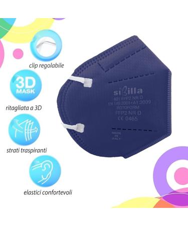 Buy Rotoform FFP2 Masks - 5-Layer Colorful Protection CE2233 Certified BFE 94% EN 149:2001+A1:2009 International Shipping Available - Buy Online on GoSupps.com