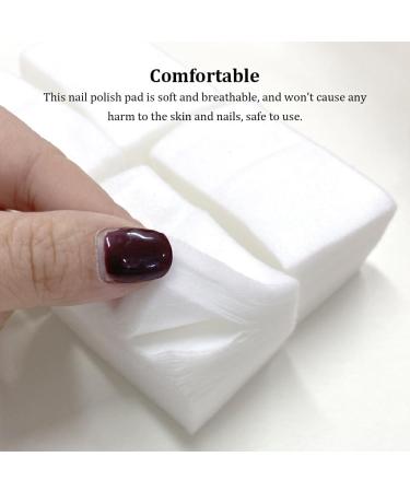 kawehiop 400 Pieces Nail Polish Pad Fingernail Art Gel Tips Cleaning Tool Napkin - Buy Online on GoSupps.com