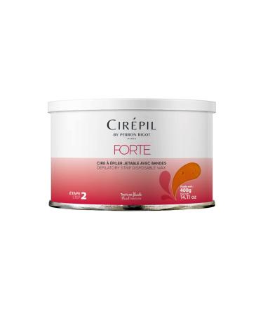 Cirepil - Forte - 400g / 14.11 oz Wax Tin - Unscented - Honey Texture - Perfect for Large Areas - Best for Short  Coarse & Stubborn Hair - Strips Needed