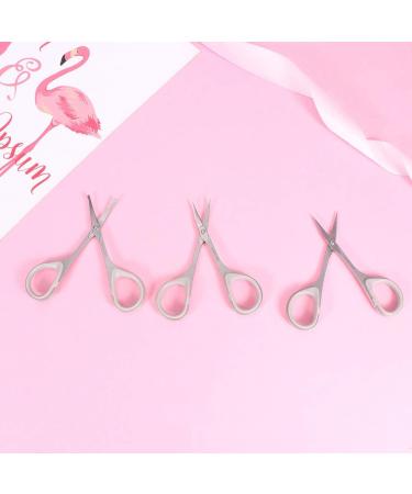 Beaupretty 3pcs Stainless Steel Eyebrow Nose & Beard Scissors | Beauty Trimmers for Men & Women | Must-Have Grooming Tools - Buy Online on GoSupps.com