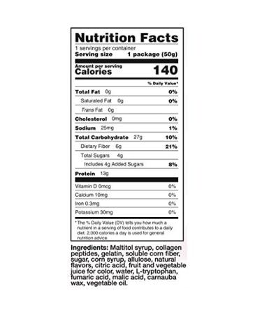 LiquaCel Protein Gummies - Peach Mango & Watermelon - 13g Protein - International Shipping Available - Buy Online on GoSupps.com