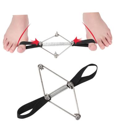 FOMIYES 2 Pcs Toe Straightener & Bunion Corrector Set - Nylon Black Toe Splint with Tension Band & Flex Tools for Hallux Valgus - Foot Strap Leash Holder for Bid Toe Alignment - Buy Online on GoSupps.com