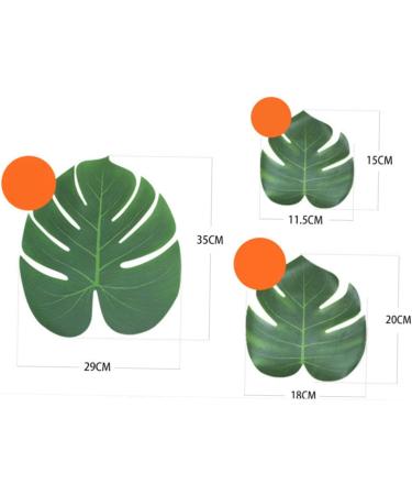Zerodeko Personalized Gift 36 Pcs Home Decoration Supplies Artificial Leaves Fake Monstera Leaves Simulation Green Turtle Leaves Artificial Plants Household Personalised Gifts - Buy Online on GoSupps.com