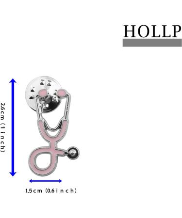 Buy Nurse Stethoscope Enamel Pin | Medical Doctor Brooch | Perfect Christmas Gift for Nurses - Pink - Buy Online on GoSupps.com