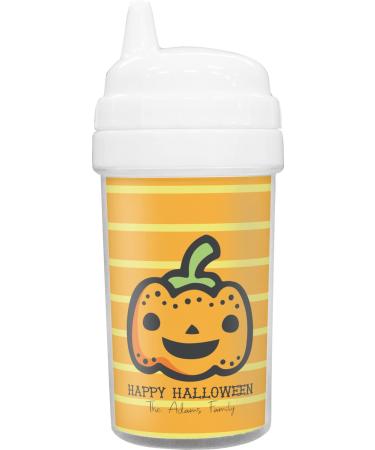 YouCustomizeIt Halloween Pumpkin Toddler Sippy Cup (Personalized)