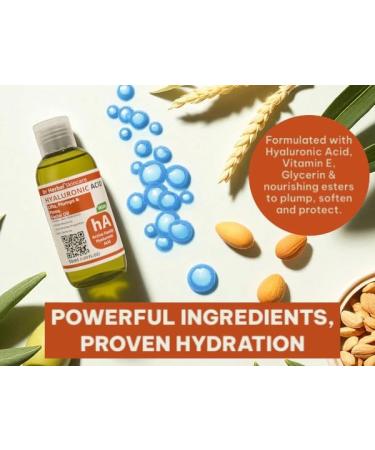 Dr Herbal Hyaluronic Acid Facial Oil 50ml hydrating facial serum with glycerin vitamin E and olive oil replenishes softens and supports youthful healthylooking skin - Buy Online on GoSupps.com