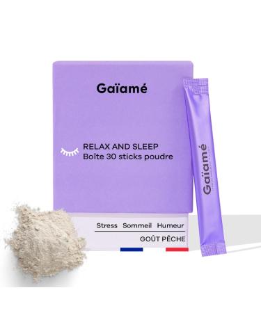 Ga am Pack of 30 Relax and Sleep Sticks Anti-Stress Sleep Anxiety Mood Saffron Prebiotic Vitamin Digestion