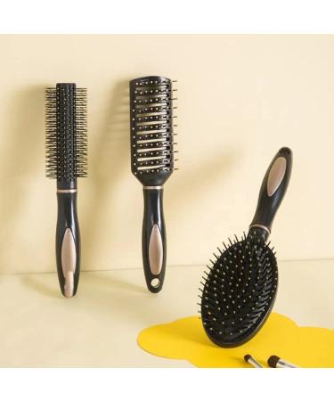 3-Piece Anti-Static Hairbrush Set - Relaxation & Massage Brushes for All Hair Types - Perfect for Women Men & Children - Wet or Dry Use - Buy Online on GoSupps.com