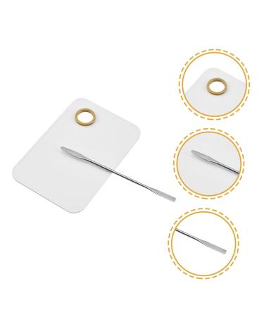Buy 2 Sets Beauty Palette & Cosmetic Mixing Gel Polish - Eyeshadow & Nail Makeup Mixing Plate with Spatula - International Shipping Available - Buy Online on GoSupps.com