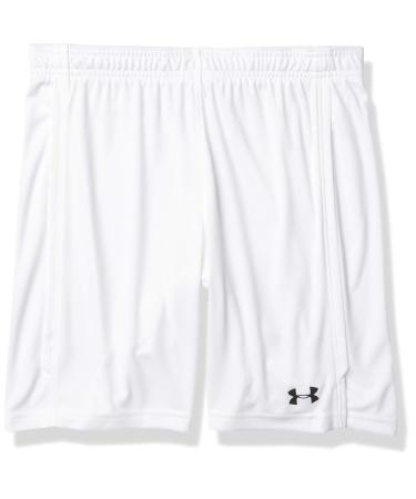 Under Armour Boys' Maquina 2.0 Soccer Shorts White (100)/Black Medium