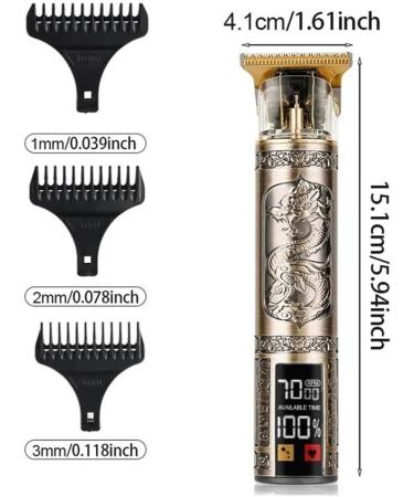 Buy Razors T9 Electric Hair Clipper - USB Three-Speed Adjustment & Large Screen - Perfect for Hairdressing & Grooming - Buy Online on GoSupps.com