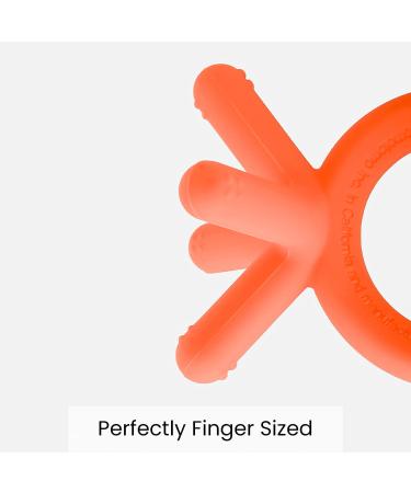 Comotomo Silicone Baby Teether - Orange | BPA-Free Teething Toy - Buy Online on GoSupps.com