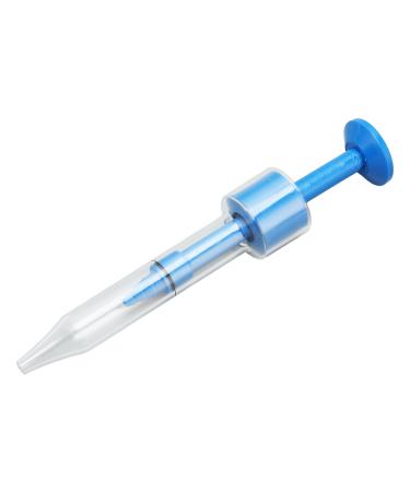 Ear Impression Syringe 3.5mm Safe Ear Prints Syringe Ergonomic Portable for Fitting(Blue)