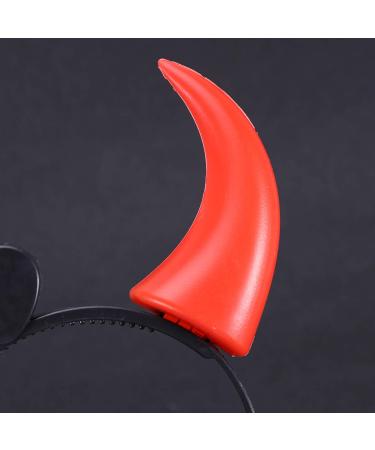 5-St Devil's Halloween Headband with LED Horns | Red Teufel Headgear for Spooky Costumes - Buy Online on GoSupps.com