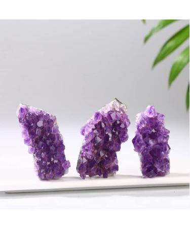 Crystal Hole Natural Quartz Amethyst Cluster Stones Specimen Home Decoration Crafts Purple Crystal Sample 1Pcs Crystsl Cluster 30-40g Crystal Hole (Color : Crystsl Cluster Size : 130-150g) 130-150g Crystsl Cluster - Buy Online on GoSupps.com