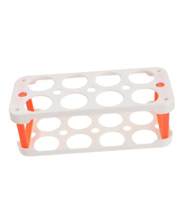 Hohopeti Box Egg Carton Egg Tray Holder Kitchen Egg Holder Eggs White Superimposed Plastic Egg Grid re-usable White 22.3X10.1X8.9CM