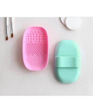 Buy Makeup Cleaner Brush Scrubber Pad - Pink Makeup Brush Cleaning Plate for Perfect Hygiene | International Shipping - Buy Online on GoSupps.com