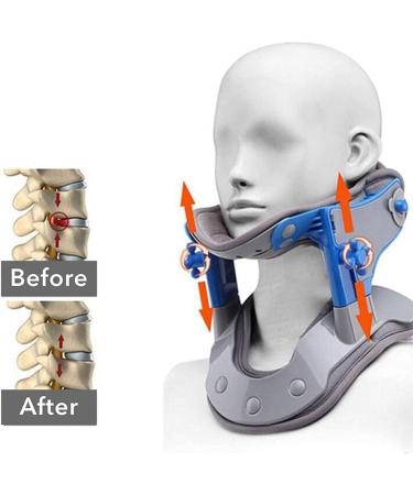 JLASDR Adjustable Neck Brace Collar - Cervical Traction Device for Pain Relief & Support | International Shipping - Buy Online on GoSupps.com