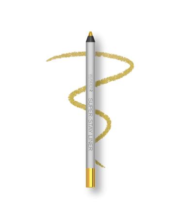 Wunder2 SUPER-STAY LINER Makeup Eyeliner Pencil Long Lasting Waterproof Eye Liner  Metallic Gold Metallic Gold 1 Count (Pack of 1)