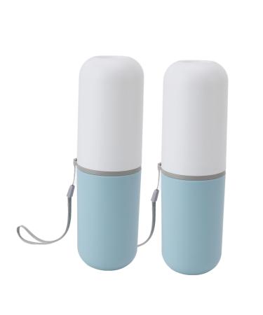 Coffee Milk Cup Plastic Camping Mug Clear Measurement Saving Effort Practical Secure Stainless Steel Small Cup Suitable For Stainless Steel Camping Cup Cafes Restaur (White Blue)