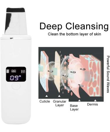 Facial Skin Scrubber Exfoliating Tool for Blackheads Pimples Pore Cleansing Silver - Buy Online on GoSupps.com