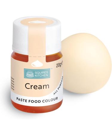 Squires Kitchen Cream Food Colouring Paste - 20g | Concentrated Colour for Sugarpaste, Fondant, Buttercream & More - Buy Online on GoSupps.com