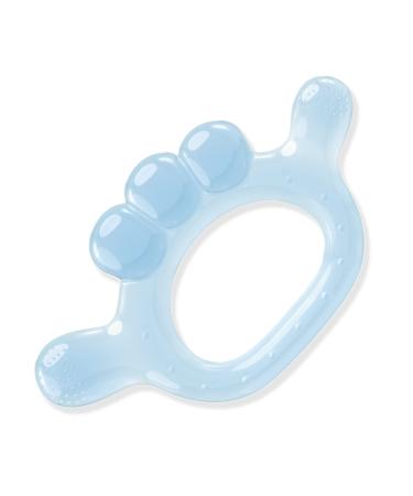 Natural Teething Relief for Babies  Chrxbei Baby Teethers for Babies 3-6 6-12 Months  Infants Newborn Boys and Girls  Pacifier Shape for Sucking and Chewing (1 Pack Cool Finger  Blue)