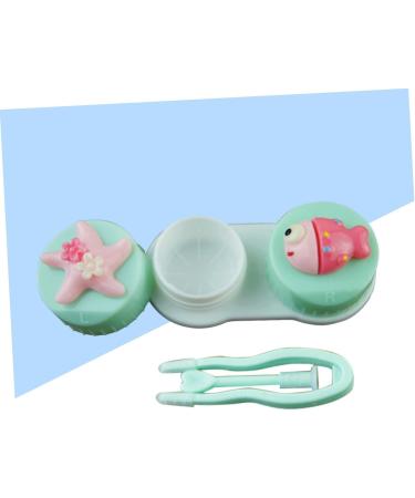 Buy Healeved 3pcs Cartoon Contact Lens Case Portable Lens Box & Storage with Pentagram & Little Fish Design for Travel International Shipping Available - Buy Online on GoSupps.com