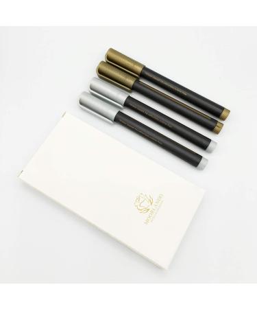 Moorlando Metallic Color Wax Stamp Sealing Pens - Set of 4 (Gold & Silver) - Buy Online on GoSupps.com