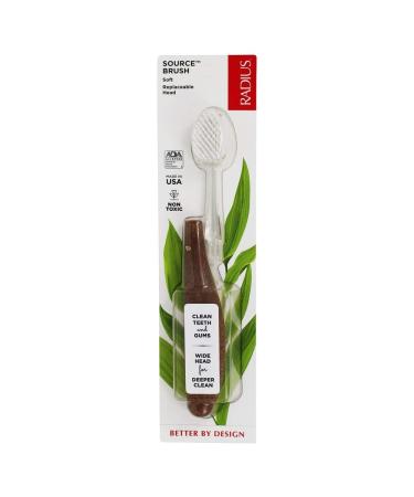 RADIUS Source Toothbrush Soft 1 Replaceable Head Toothbrush