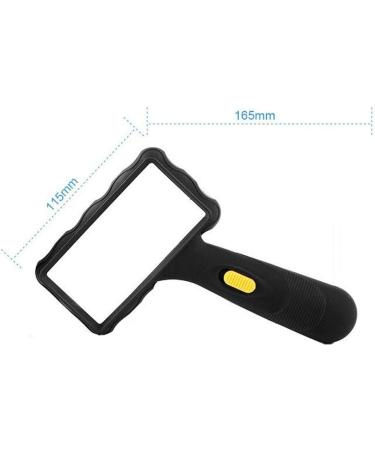 Magnifying Glasses for Hobbies Reading Magnifier 10 Times Hand-held Magnifying Glass High-Definition Lighted Lamp for The Elderly Reading Children's Students with A Magnifying Mirror Vision - Buy Online on GoSupps.com