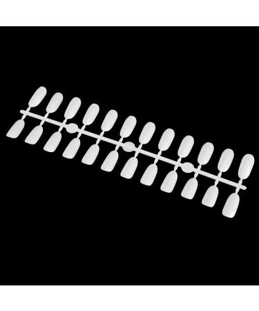 240 Oval Gel Nail Color Card - DIY Practice Nail Art Display | White Polish Tips - Buy Online on GoSupps.com