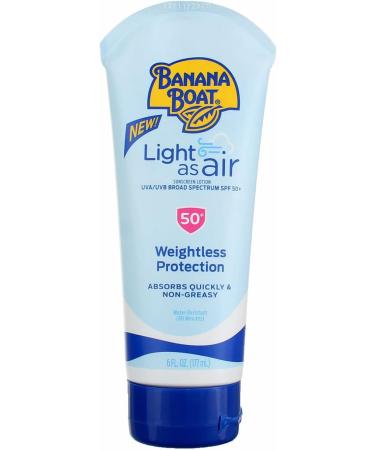 Banana Boat SPF 50+ Light as Air 6 oz Lotion (177ml) - Pack of 2 - Buy Online on GoSupps.com