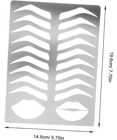 FOMIYES Brow Mold Eyebrow Template Mold Eyebrow Marker Stencil Eyebrow Practice Stencil Stainless Steel - Buy Online on GoSupps.com